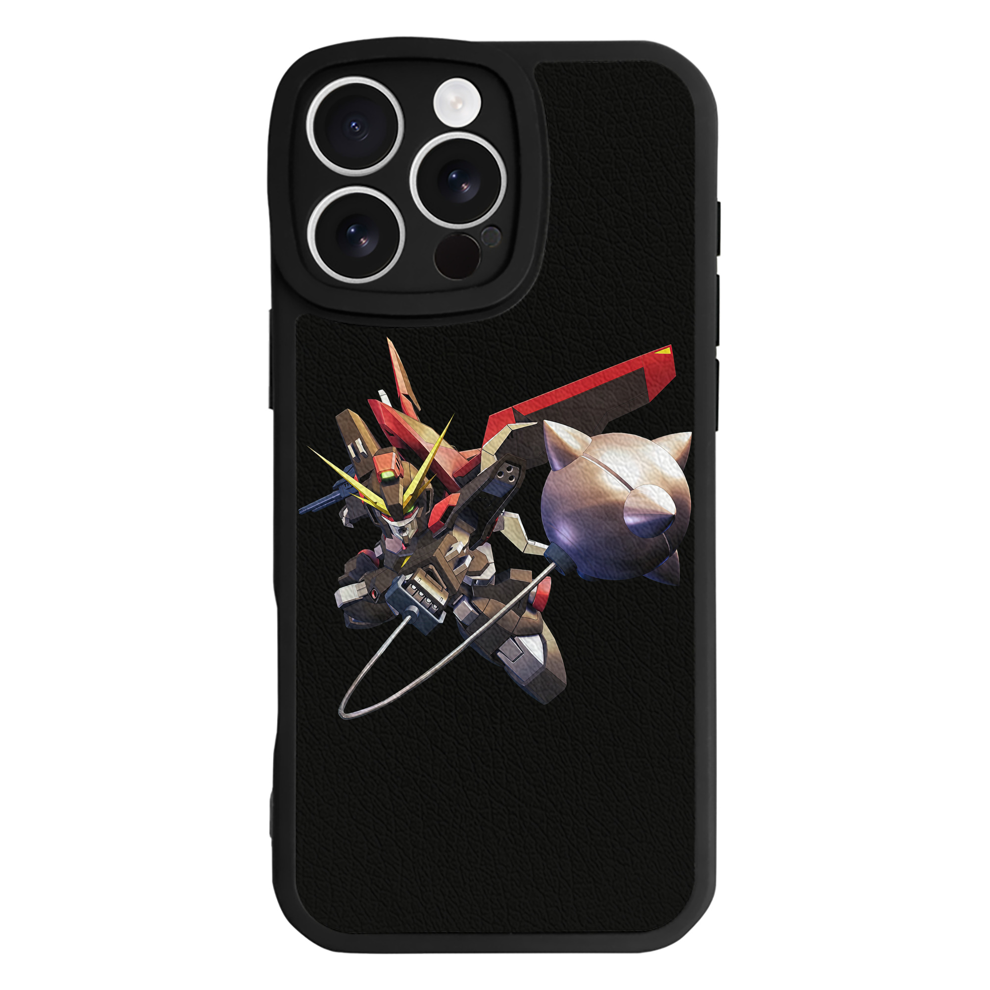 （画像用） 機動戦士ガンダム Mobile Suit Gundam 【iPhone 16シリーズ対応】シリコンスマホケース（レザー調） 材質：シリコン